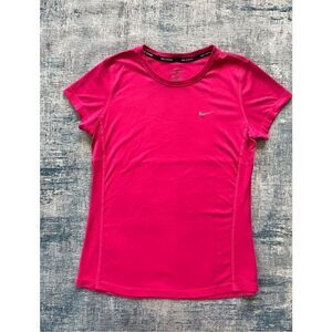 Nike Pink Dri Fit Running Essentials Athletic Tee Womens Medium
